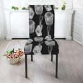 Watercolor Welder Pattern Print Dining Chair Slipcover