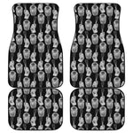 Watercolor Welder Pattern Print Front and Back Car Floor Mats