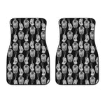Watercolor Welder Pattern Print Front Car Floor Mats