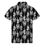 Watercolor Welder Pattern Print Men's Short Sleeve Shirt