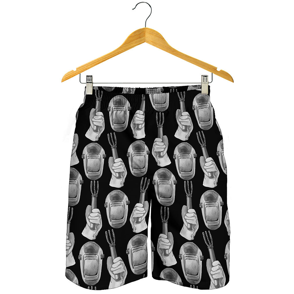 Watercolor Welder Pattern Print Men's Shorts