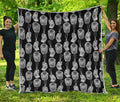 Watercolor Welder Pattern Print Quilt