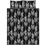 Watercolor Welder Pattern Print Quilt Bed Set