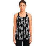 Watercolor Welder Pattern Print Women's Racerback Tank Top