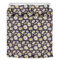 Watercolor White Daisy Pattern Print Duvet Cover Bedding Set