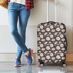 Watercolor White Daisy Pattern Print Luggage Cover