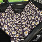 Watercolor White Daisy Pattern Print Pet Car Back Seat Cover