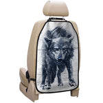 Watercolor Wolf Portrait Print Car Seat Organizers