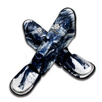 Watercolor Wolf Portrait Print Muay Thai Shin Guard