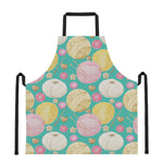 Watercolor Yarn Pattern Print Apron