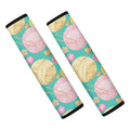 Watercolor Yarn Pattern Print Car Seat Belt Covers