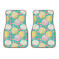 Watercolor Yarn Pattern Print Front Car Floor Mats