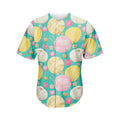 Watercolor Yarn Pattern Print Men's Baseball Jersey