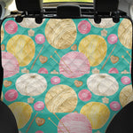 Watercolor Yarn Pattern Print Pet Car Back Seat Cover