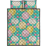 Watercolor Yarn Pattern Print Quilt Bed Set