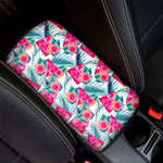 Watermelon Teal Hawaiian Pattern Print Car Center Console Cover