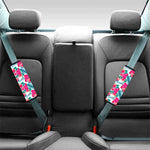 Watermelon Teal Hawaiian Pattern Print Car Seat Belt Covers