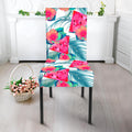 Watermelon Teal Hawaiian Pattern Print Dining Chair Slipcover