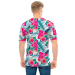 Watermelon Teal Hawaiian Pattern Print Men's T-Shirt