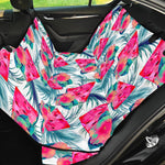 Watermelon Teal Hawaiian Pattern Print Pet Car Back Seat Cover