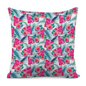 Watermelon Teal Hawaiian Pattern Print Pillow Cover