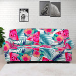 Watermelon Teal Hawaiian Pattern Print Sofa Cover