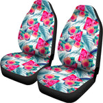 Watermelon Teal Hawaiian Pattern Print Universal Fit Car Seat Covers