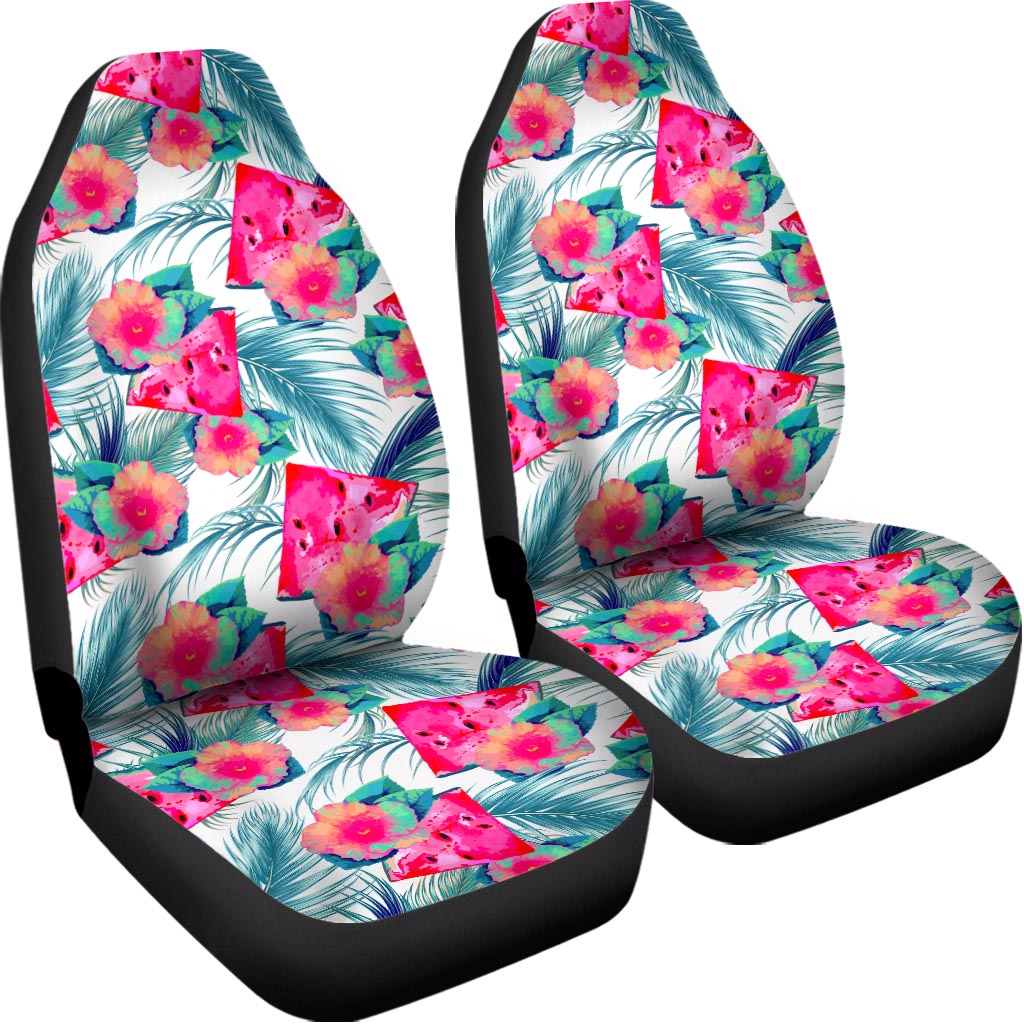 Watermelon Teal Hawaiian Pattern Print Universal Fit Car Seat Covers