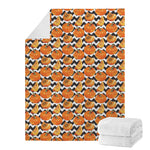 Wave Pumpkin Pattern Print Blanket
