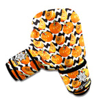 Wave Pumpkin Pattern Print Boxing Gloves