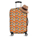 Wave Pumpkin Pattern Print Luggage Cover