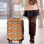 Wave Pumpkin Pattern Print Luggage Cover