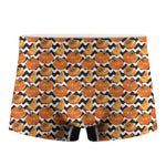 Wave Pumpkin Pattern Print Men's Boxer Briefs