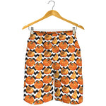 Wave Pumpkin Pattern Print Men's Shorts