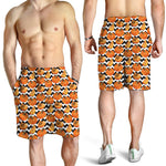 Wave Pumpkin Pattern Print Men's Shorts