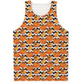 Wave Pumpkin Pattern Print Men's Tank Top