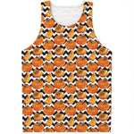 Wave Pumpkin Pattern Print Men's Tank Top