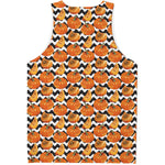 Wave Pumpkin Pattern Print Men's Tank Top