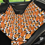 Wave Pumpkin Pattern Print Pet Car Back Seat Cover