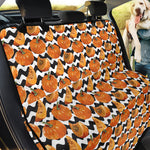 Wave Pumpkin Pattern Print Pet Car Back Seat Cover