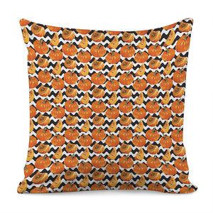 Wave Pumpkin Pattern Print Pillow Cover