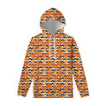 Wave Pumpkin Pattern Print Pullover Hoodie