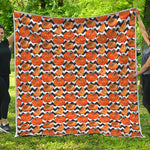 Wave Pumpkin Pattern Print Quilt