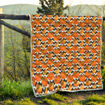 Wave Pumpkin Pattern Print Quilt