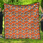 Wave Pumpkin Pattern Print Quilt
