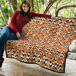 Wave Pumpkin Pattern Print Quilt