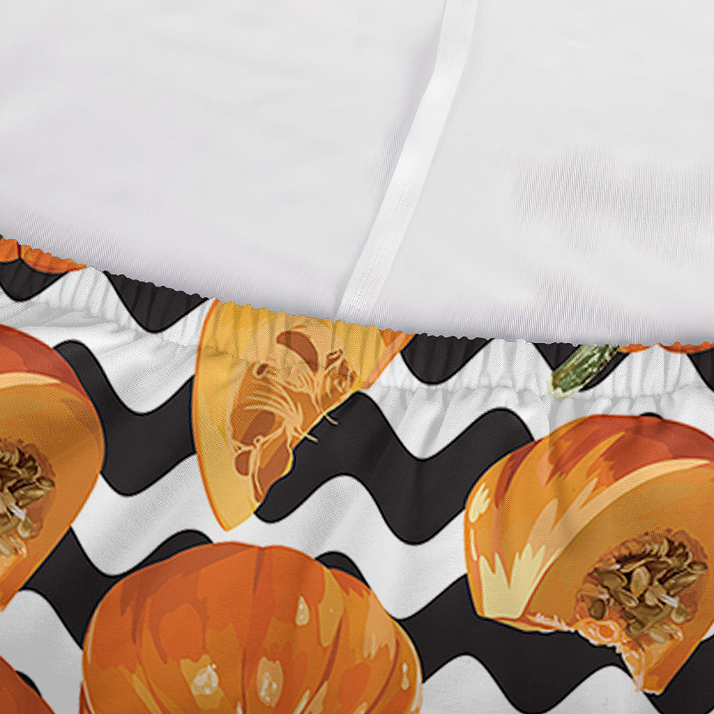 Wave Pumpkin Pattern Print Sofa Cover
