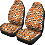 Wave Pumpkin Pattern Print Universal Fit Car Seat Covers