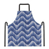 Wavy Shibori Pattern Print Apron