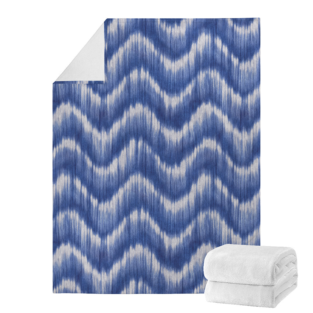 Wavy Shibori Pattern Print Blanket